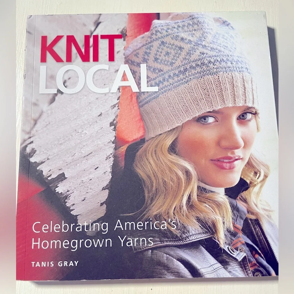 🧶30 knitting patterns included- Knit Local Hardcover Book, USA mittens pattern